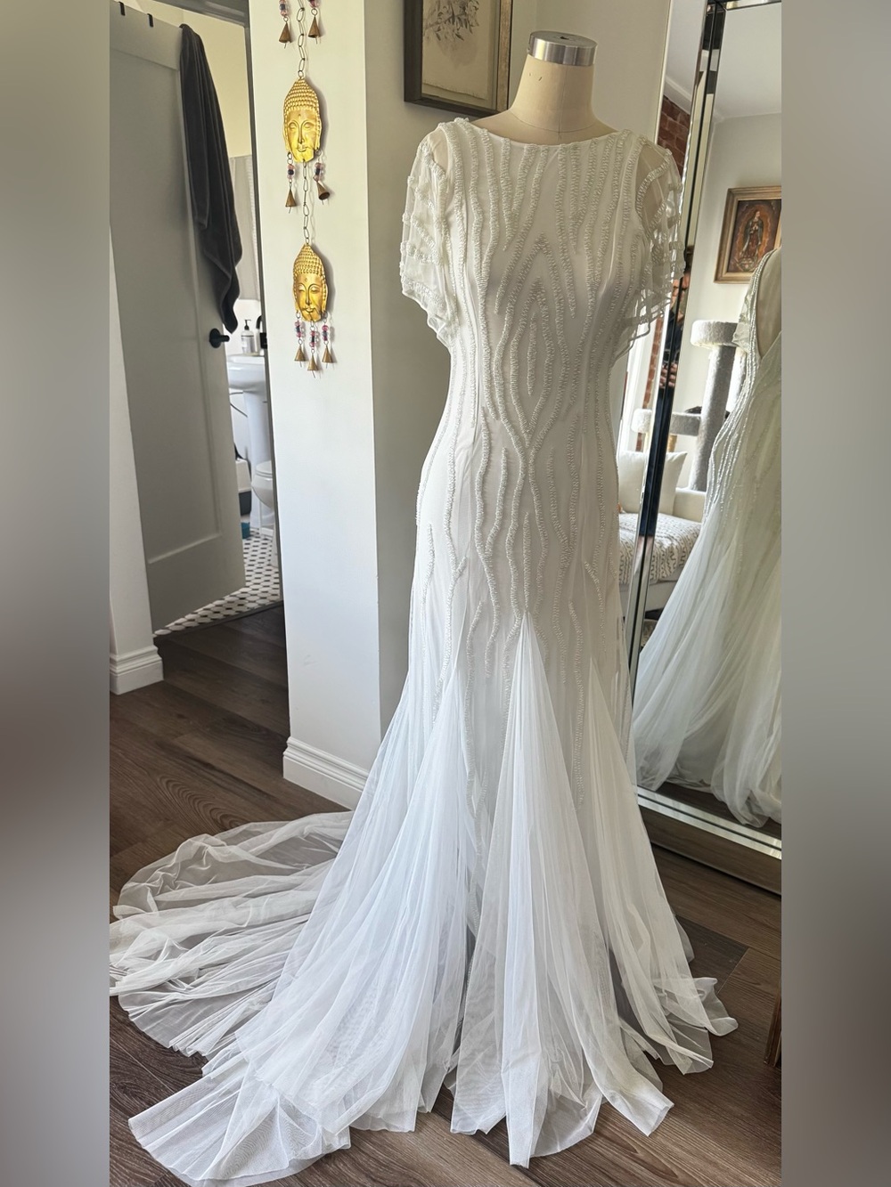 Wedding dress -NWT Adrianna Papell beaded